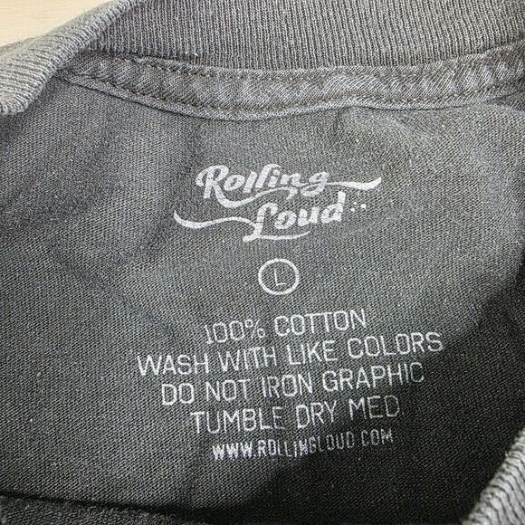 Rolling Loud Shirt‎ Mens Large Black Blue Lightning Graphic Tee Music Festival - Picture 5 of 7